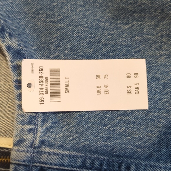 NWT Abercrombie & Fitch Shell Denim Mini Dress - Picture 3 of 5